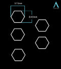 5 Single - HEXA LED Lights