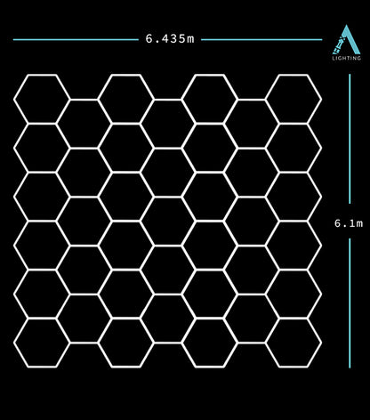 6.5m x 6.1m | Hexagon LED Lighting Fixture