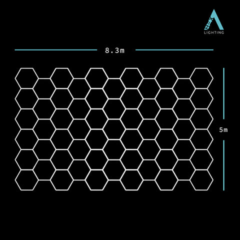 Large Triple Garage Classic - HEXA LED Lighting System