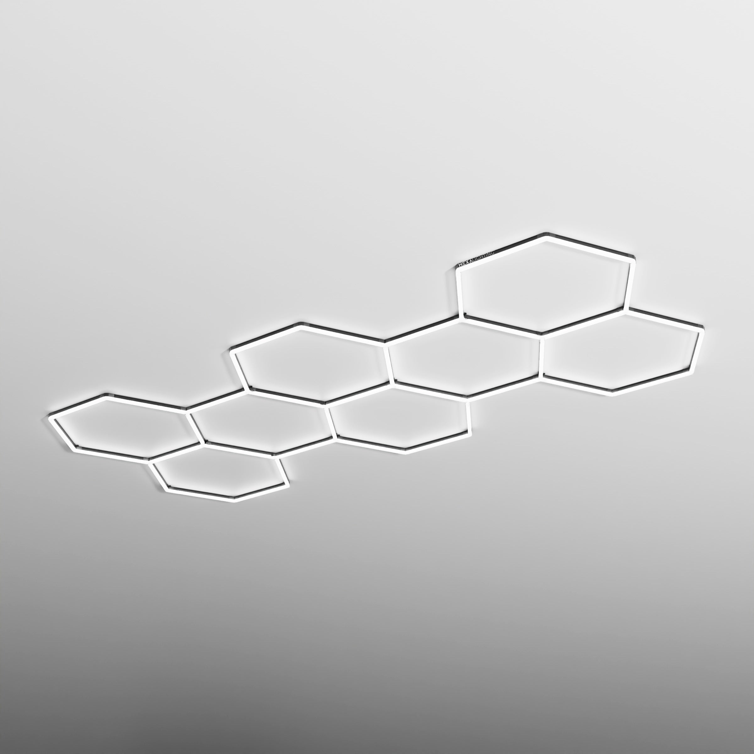 HEXA Cluster hexagon shed lighting 2.1x4.9m