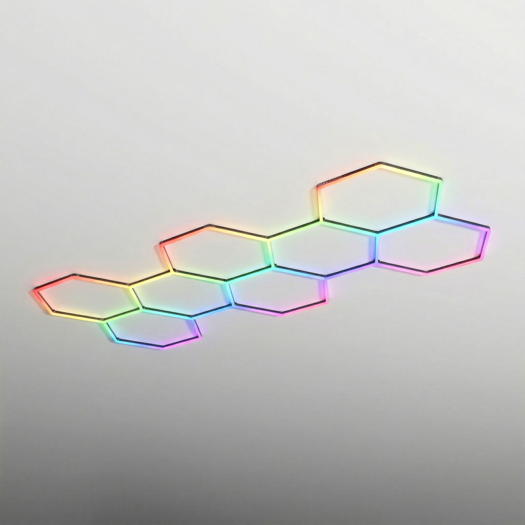 Cluster - RGB Hexagon Lighting Fixture