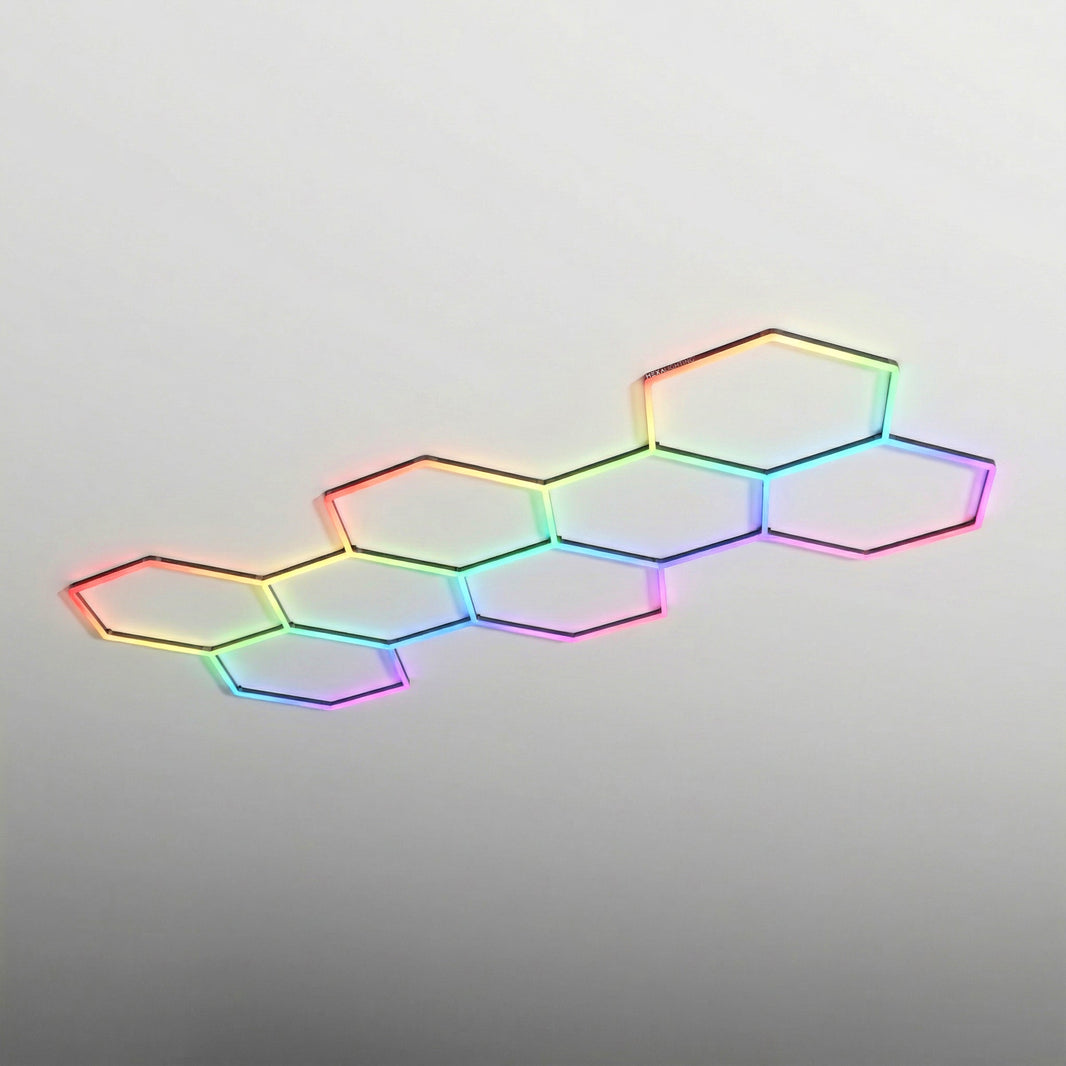 Cluster RGBW Hexagon Lighting Fixture (placeholder image, RGBW photography pending)