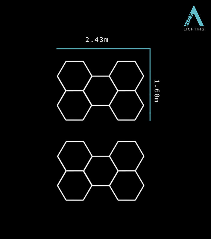 Double 5 Grid - HEXA LED Lighting System