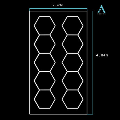 Double Row - HEXA LED Lighting System