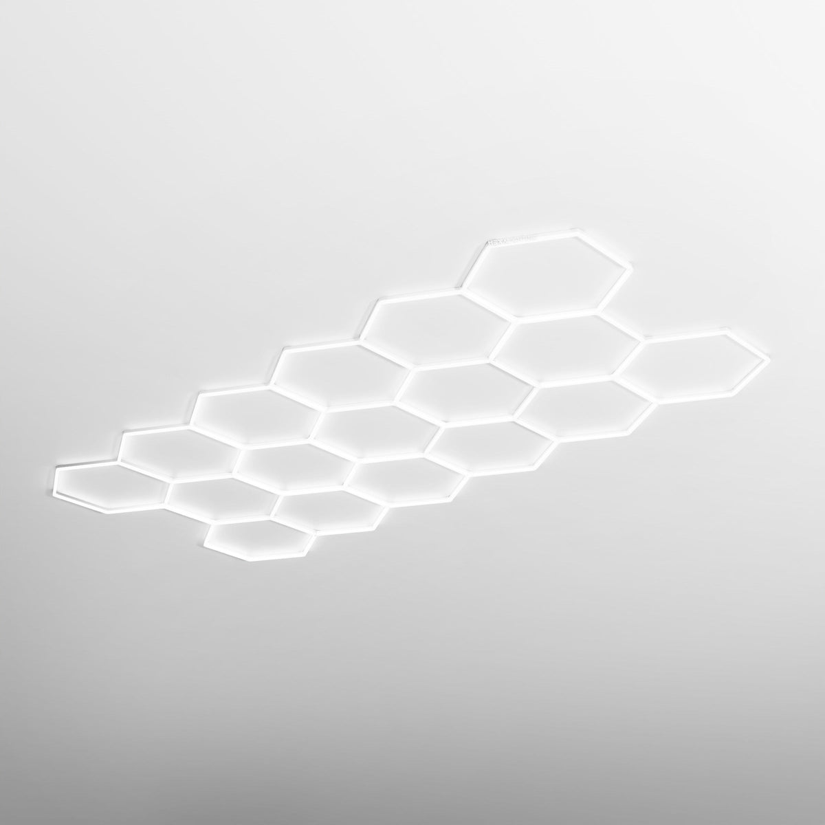 XL Single Garage Classic - Hexagon LED Lighting Fixture White