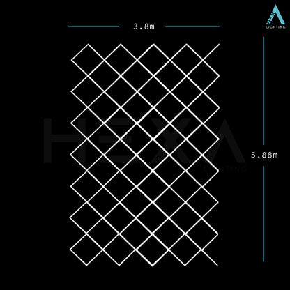 Extended Diamond Grid - LED Lighting System