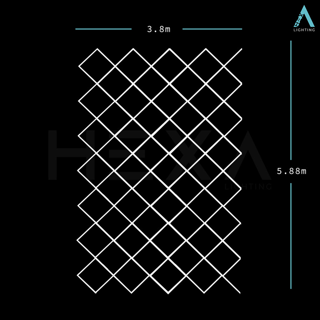 Extended Diamond Grid - LED Lighting System