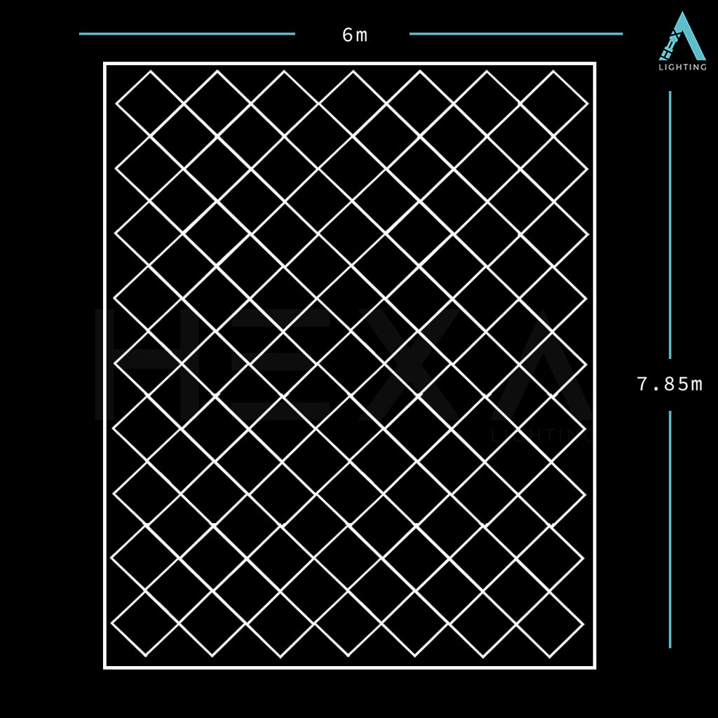 Triple Diamond Grid - LED Lighting System