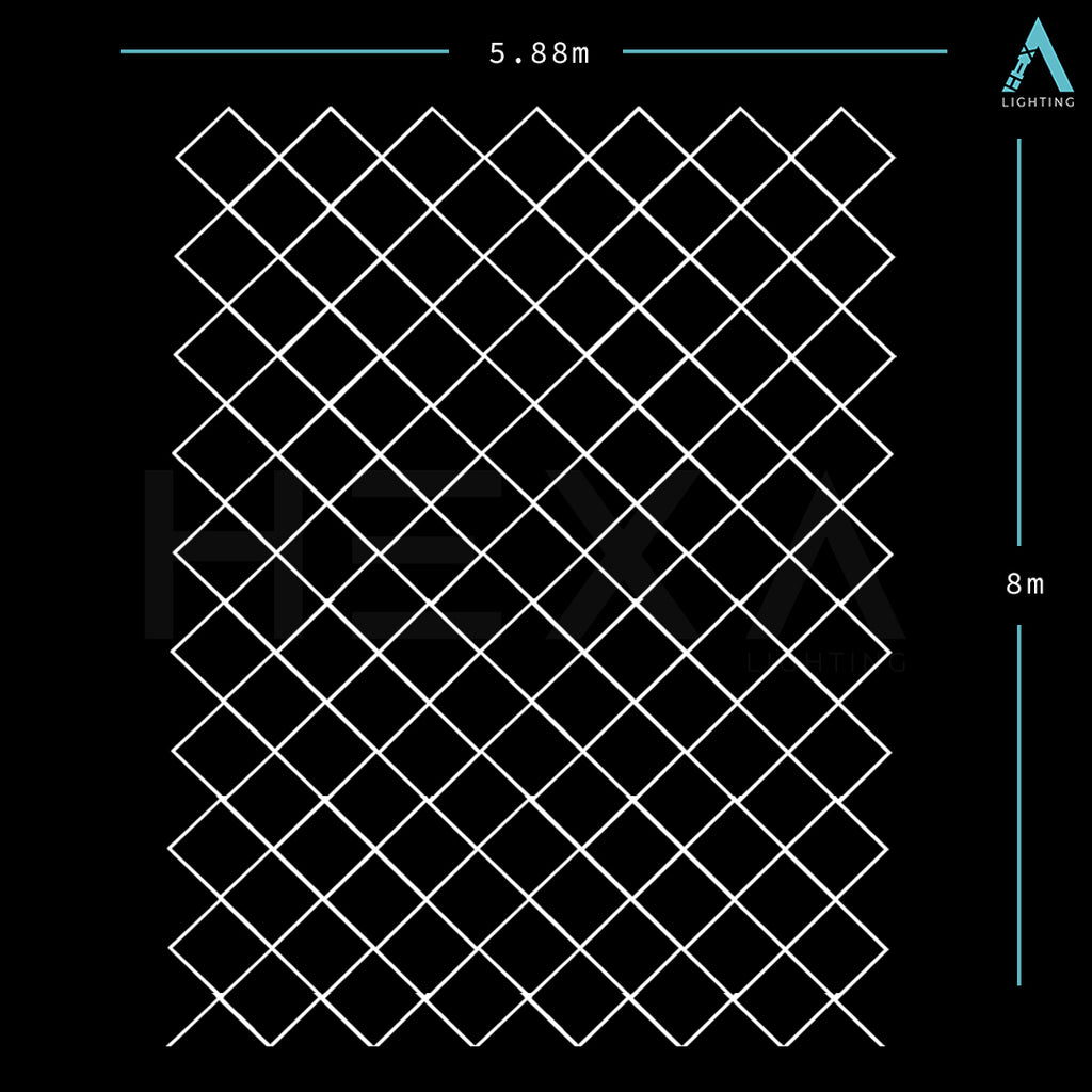 Triple Diamond Grid - LED Lighting System