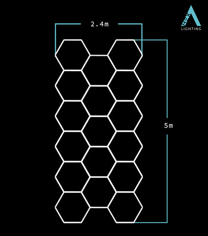 Extended Single Garage Classic - HEXA LED Lighting System