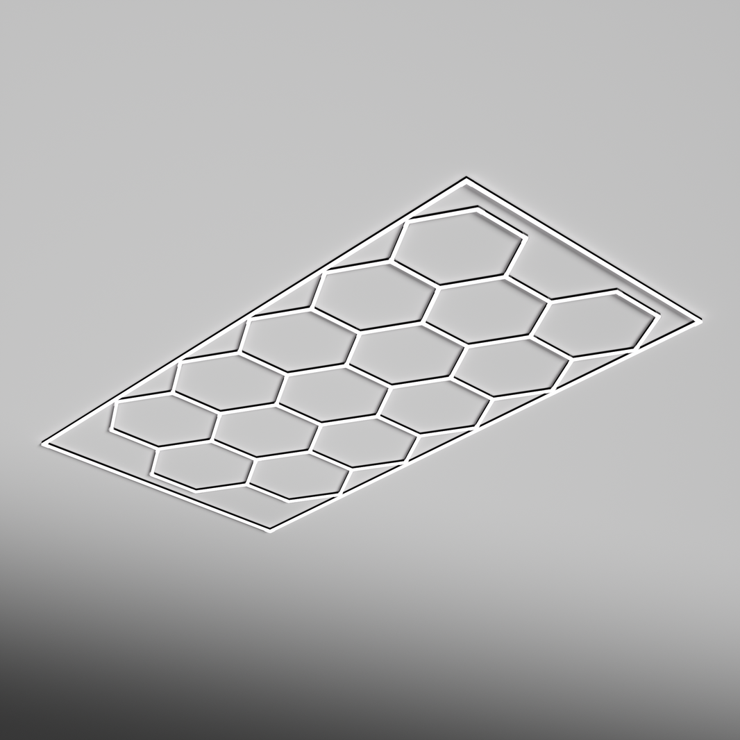 Single Garage Bordered - HEXA LED Lighting System