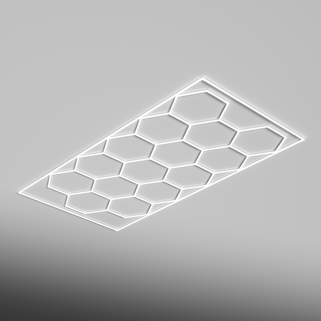 Single Garage Bordered - HEXA LED Lighting System