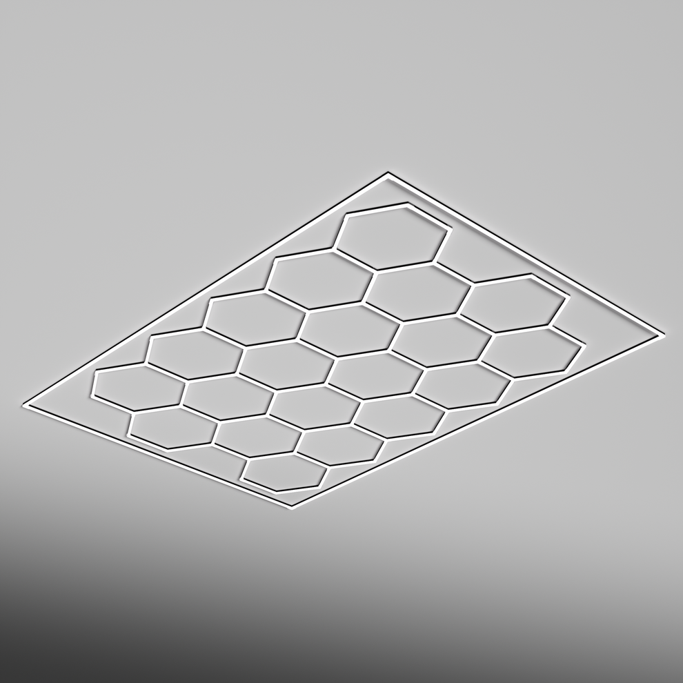 Led Extended Panel Extended Single Garage Bordered - HEXA LED Lighting System – Hexa Lighting