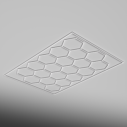 Extended Single Garage Bordered - HEXA LED Lighting System