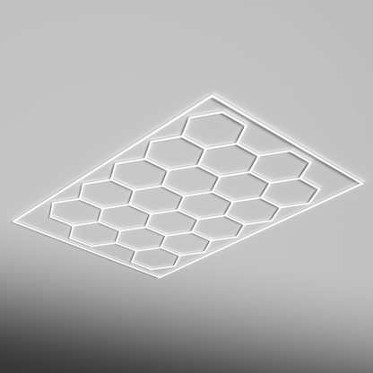 Extended Single Garage Bordered - HEXA LED Lighting System