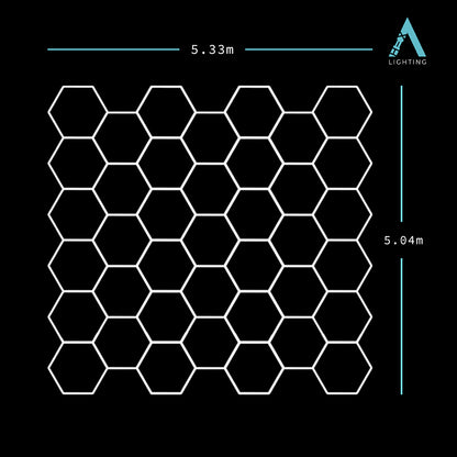 Large Double Garage Classic - HEXA LED Lighting Fixture