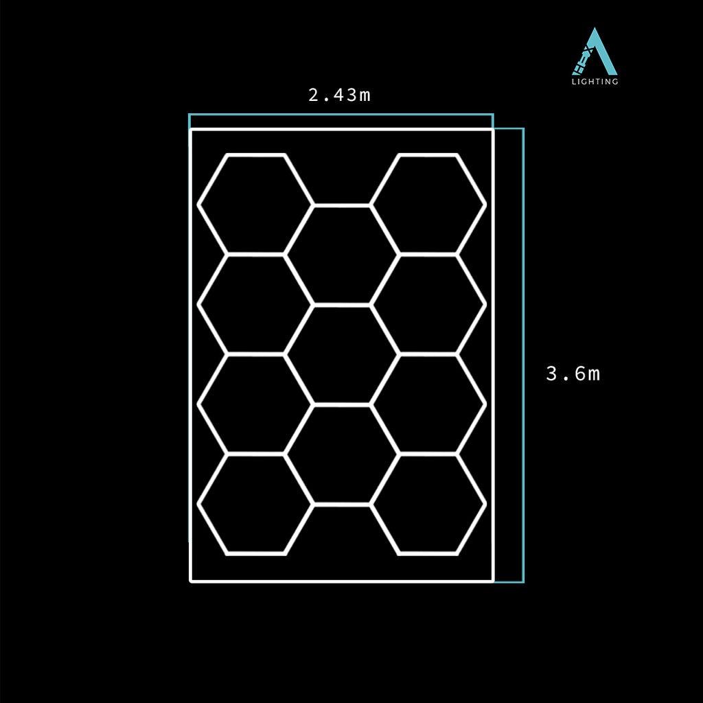 Mid Garage Bordered - HEXA LED Lighting System