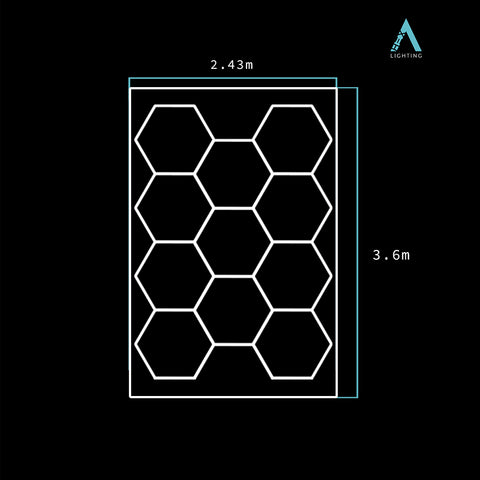 Mid Garage Bordered - HEXA LED Lighting System