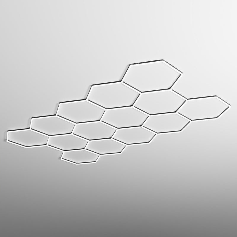 Single Garage Classic - Hexagon LED Lighting Fixture SINGLE GARAGE