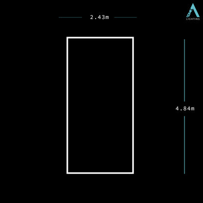 Slim Single Quad - HEXA LED Lighting System
