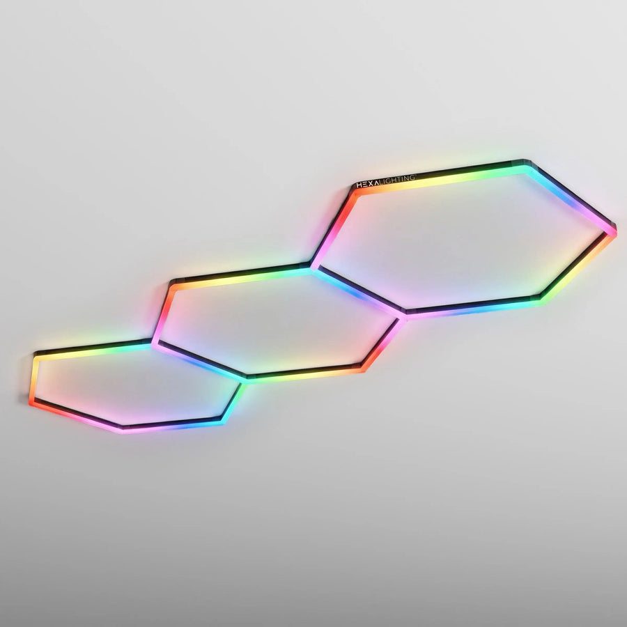 Trio RGBW Hexagon Lighting Fixture (placeholder image, RGBW photography pending)