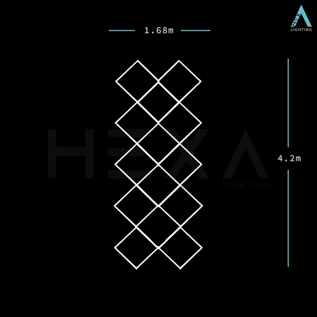 Small Diamond Grid - LED Lighting System