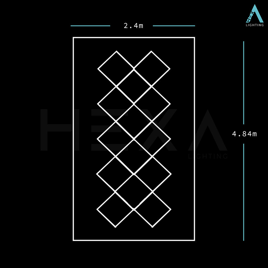 Small Diamond Grid - LED Lighting System