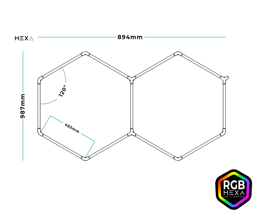 Dual RGB - HEXA LED Lighting System