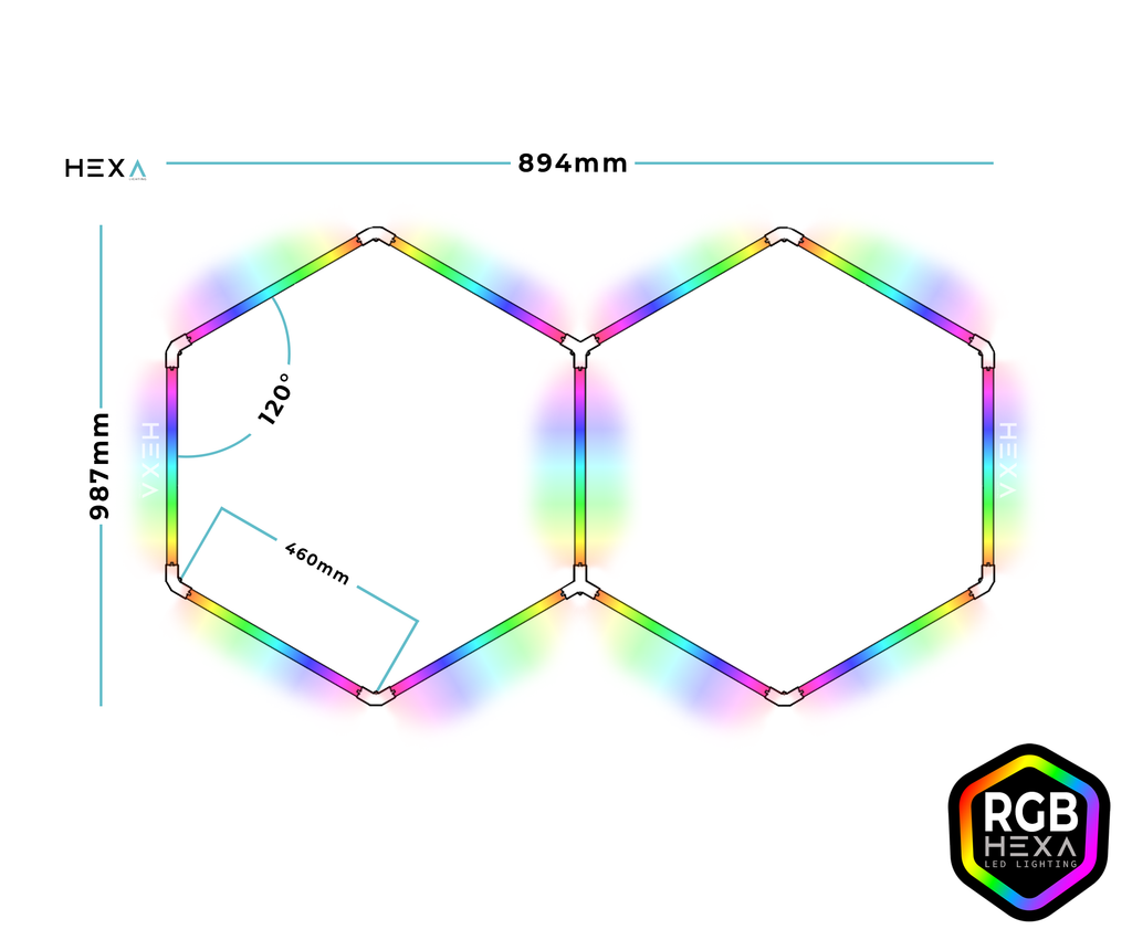 Dual RGB - HEXA LED Lighting System