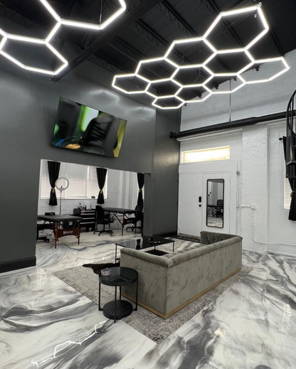 3m x 4.2m | Hexagon LED Lighting Fixture