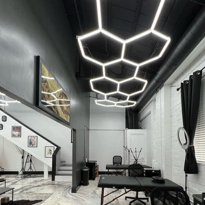 2.1m x 6.5m | Hexagon LED Lighting Fixture