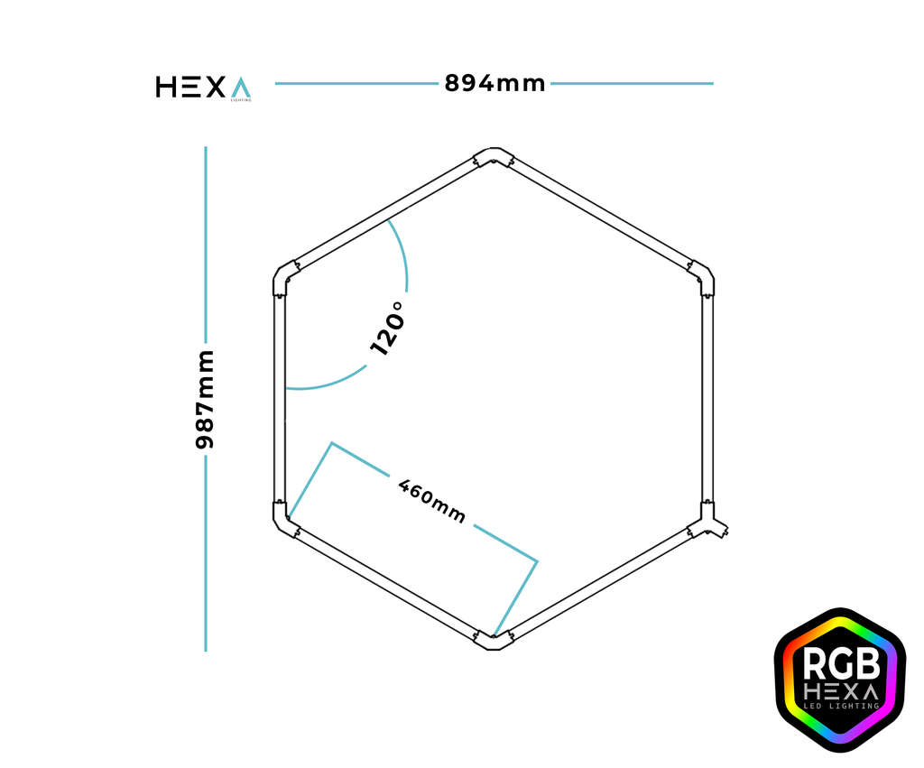 Single RGB - HEXA LED Lighting System