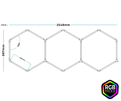 Trio Line RGB - HEXA LED Lighting System
